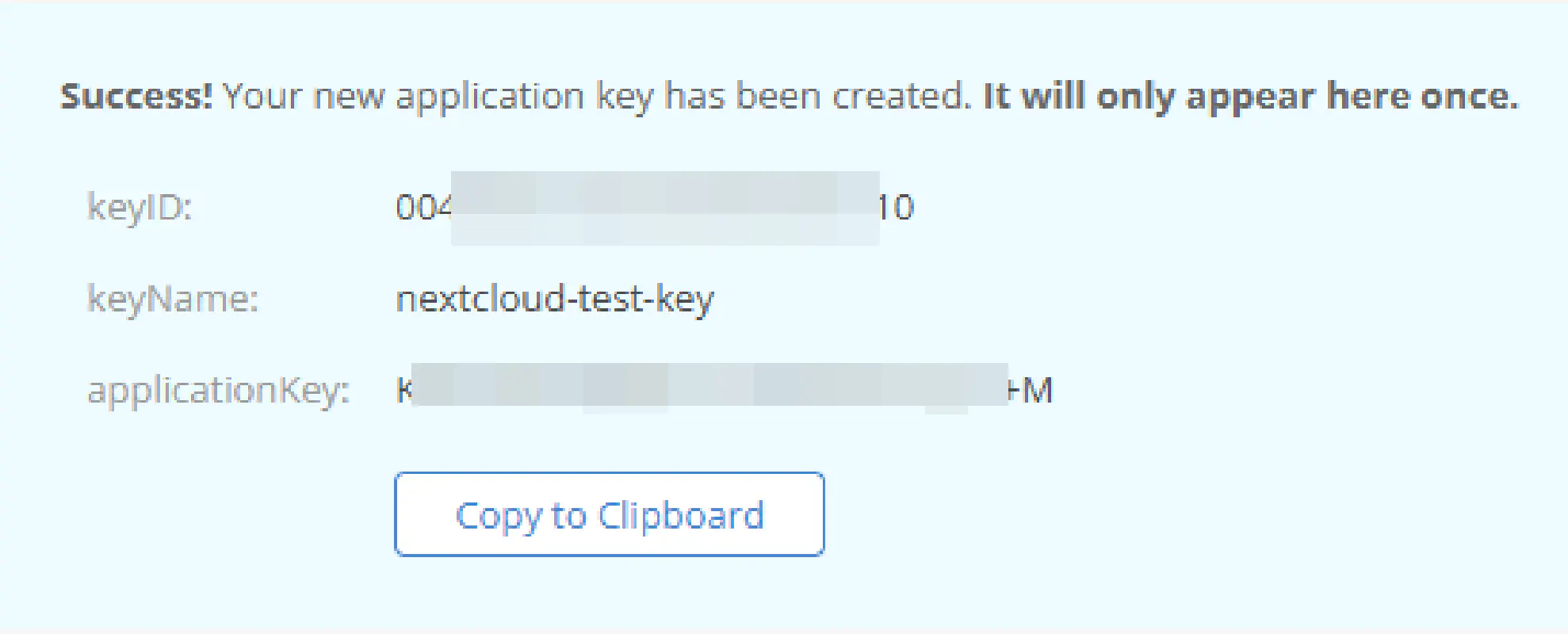 create key 4