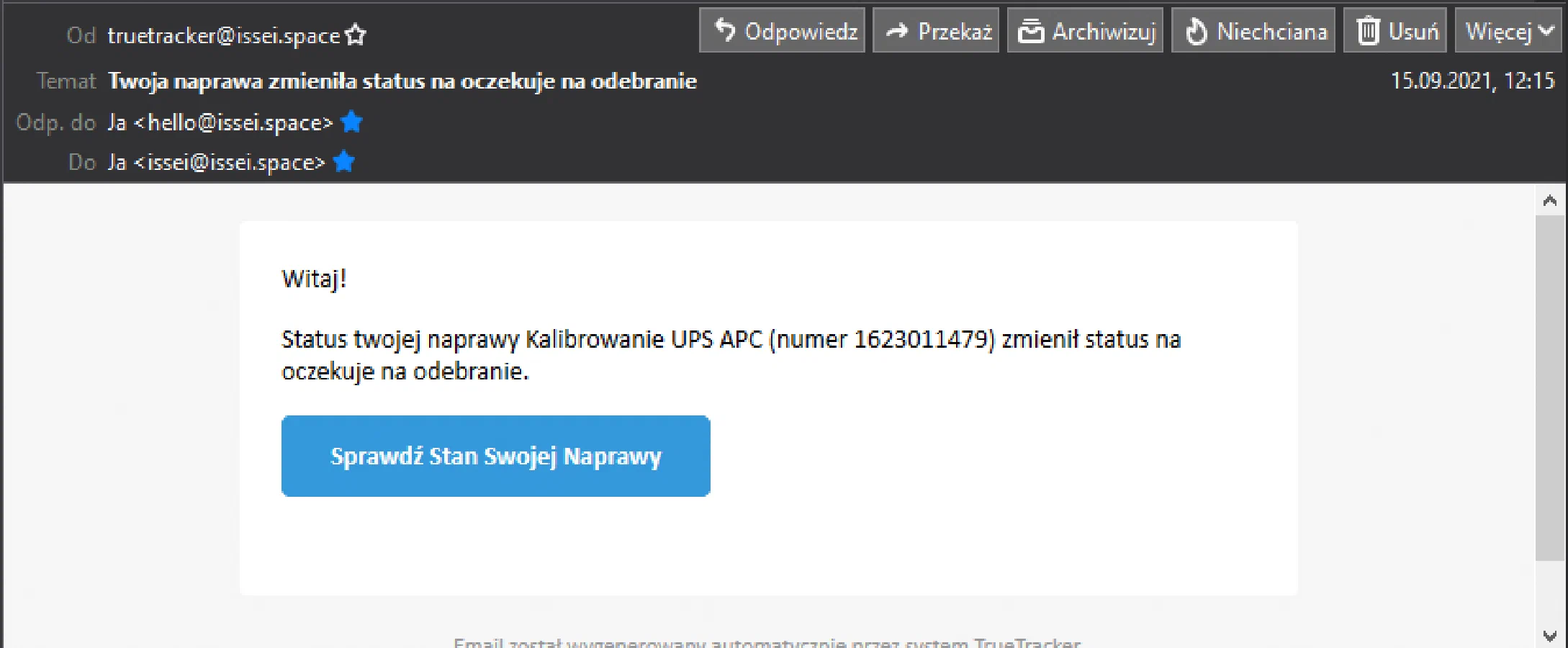 example email notification